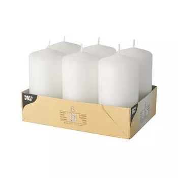 PAPSTAR Pillar Candle 11.5 cm White