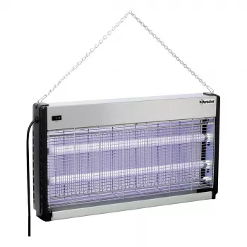 Bartscher IV-65 električni uništavač insekata, 2x15 W UV-A cijevi, pokrivenost 150 m², mreža 2500 V, zidna montaža/samostojeći, aluminij/plastika