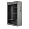 RAYEN tekstilni ormar 105 x 45 x 161 cm sivi