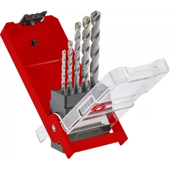 Einhell 38050 Carbide-Tipped Masonry Drill Bit Set, 5 Pieces (4-10 mm)