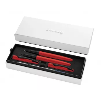 Pelikan Jazz Noble Elegance crveni set za pisanje – nalivpero i kemijska olovka 400197481