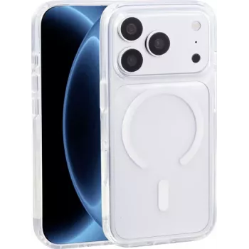Renkforce iPhone 18 Pro Back Cover Transparent MagSafe Compatible, Inductive Charging RF-7576222