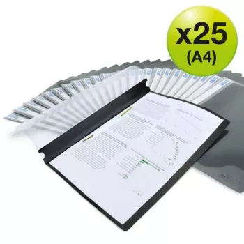 Rapesco ECO A4 Fastener File Black (Pack of 25) - 1815