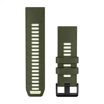 Garmin QuickFit 26 mm silikonski remen za satove - Olive Drab / Lemon 010-14508-01