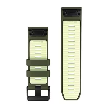Garmin QuickFit 26 mm silikonski remen za satove - Olive Drab / Lemon 010-14508-01