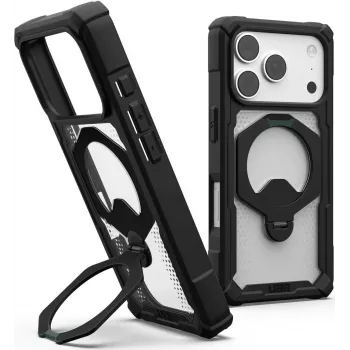 UAG Urban Armor Gear Plasma XTE 360 MagSafe futrola s potpornjem za Apple iPhone 18 Pro/17 Pro - crna/prozirna 11457311404G