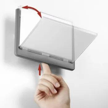 DURABLE Click Sign vratna pločica 149x105,5 mm ljepljiva/vijčana montaža grafitna