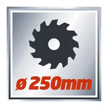 Einhell TC-MS 2513 L kombinirana i vučna pila, 1600 W, list pile 250 mm, lasersko vođenje, crvena