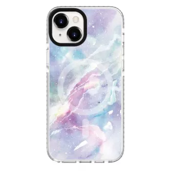 Evelatus Apple iPhone 15 Plus PC+TPU maskica s MagSafe – Custom Marble Purple