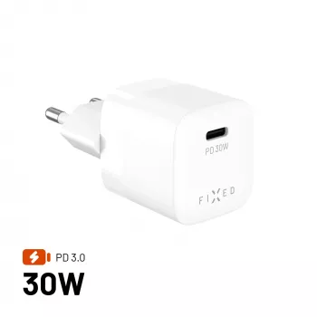 Fixed Mini USB-C GaN punjač 30W - crni