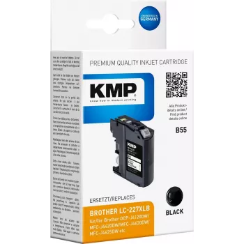 KMP B55 Black Compatible Ink Cartridge for Brother DCP-J4120DW, MFC-J4420DW, MFC-J4620DW, MFC-J4625DW, MFC-J5720DW 1531.4001