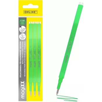 ONLINE magiXX gel punjenje zeleno 0,7 mm 3 kom (40165/3)