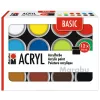 Marabu BASIC set akrilnih boja, 12 x 18 ml, visoka pigmentacija, vrlo visoka svjetlostalnost 1210000000214