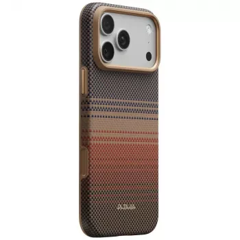 PITAKA Summa maska za iPhone 18 Pro Max / 17 Pro Max – Sunset aramidna vlakna MagSafe maska za mobitel