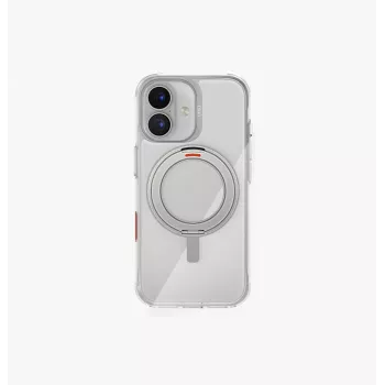 UNIQ Swivix maskica za iPhone 17 s okretnim stalkom 360°, prozirna