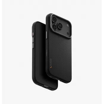 UNIQ Keva EDGE MagClick maskica za bežično punjenje za iPhone 18 Pro / 17 Pro – crna