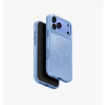 UNIQ Clario MagClick maskica za bežično punjenje za iPhone 18 Pro Max / 17 Pro Max – plava