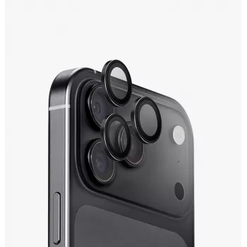 UNIQ Optix Aluguard (DX2) zaštita objektiva kamere za iPhone 18 Pro / 18 Pro Max – srebrna s aplikatorom