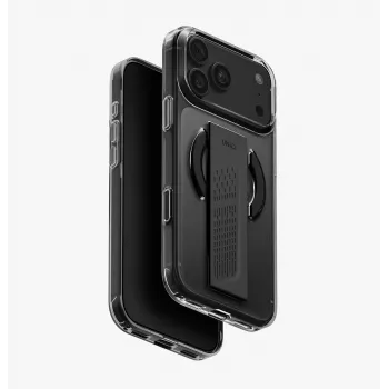 UNIQ Heldro Air iPhone 18 Pro Max / 17 Pro Max Magclick maskica za bežično punjenje dimljeno staklo