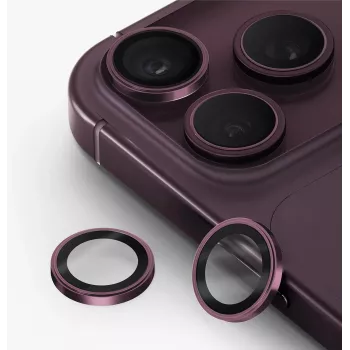UNIQ Optix Prime zaštita objektiva kamere za iPhone 18 Pro / iPhone 18 Pro Max – bordo s aplikatorom