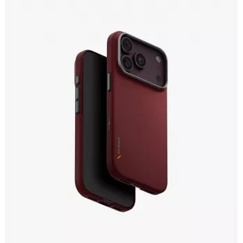 UNIQ Keva Edge MagClick futrola za bežično punjenje za iPhone 18 Pro / 17 Pro - crvena