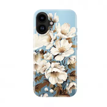 Evelatus Apple iPhone 16 tanka futrola s MagSafe – tisak po narudžbi Flower Blue