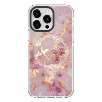 Evelatus Apple iPhone 15 Pro PC+TPU futrola s MagSafe – mramor roza