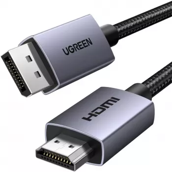 UGREEN HDMI na DisplayPort aktivni konverterski kabel 4K 30Hz 3m crni