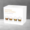 THUMBS UP 2000097 Shot Glass Set, 4 pcs, Transparent