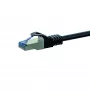 DSIT Cat6a S/FTP patch kabel, 50 m, crni, LSZH