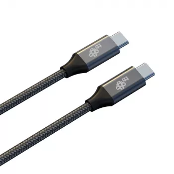 TB Braided USB 3.2 Gen 2 Cable USB-C to USB-C, 1 m, 100 W, Black