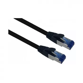 helos Outdoor Cat6a Patch Cable RJ45, 1 m, Black