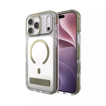 Zagg Santa Cruz Snap metalna futrola sa stalkom za iPhone 18 Pro Max / 17 Pro Max, zlatna