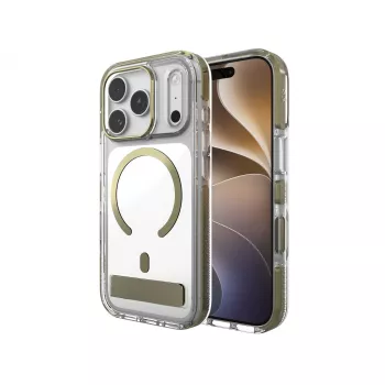 Zagg Santa Cruz Snap metalna futrola sa stalkom za iPhone 18 Pro / 17 Pro, zlatna