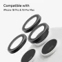 Zagg Glass Elite antirefleksni prstenovi za kameru za iPhone 18 Pro Max / 17 Pro Max / 18 Pro / 17 Pro crni