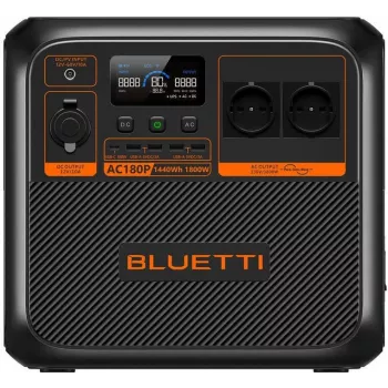 Bluetti AC180P Portable Power Station, LiFePO4, 36000 mAh, 1800 W, 16 kg