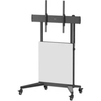 Manhattan mobilni TV stalak na kotačima, 50–100 inch, 35–80 kg, podesiv po visini Lift&Lock, crni (462730)