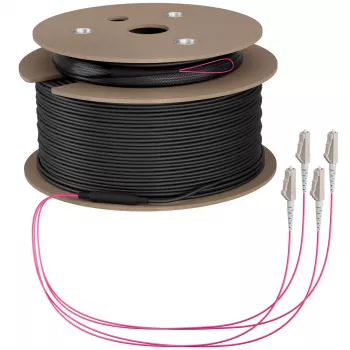 EFB optički glavni kabel OM4, 4 vlakna, LC-LC, 130 m, LSZH