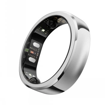 RingConn Smart Ring Gen3 za žene i muškarce - polirano srebro veličina 15