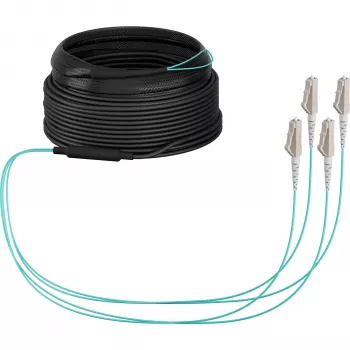 EFB-Elektronik OM3 trunk kabel U-DQ(ZN)BH, 4 vlakna, 1x4 LC-LC, 30 m, Dca, LSZH (O8303S30OM3)