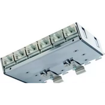 Telegärtner Cat.6A patch razdjelnik (duboki) za DIN tračnicu s TS adapterom, 6x RJ45 utičnica (J02021A0055)