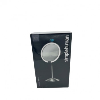 simplehuman sklopivo zrcalo sa senzorom, 12 cm, punjivo, brušeni nehrđajući čelik