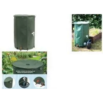 EDA RÉCUP'O sklopivi set bačve za kišnicu, 500 l, promjer 800 mm, zelena, UV otporna (010983 V.CA)