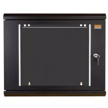 IT-BUDGET TAUNUS 19 inch mrežni ormar, 12U, dubina 600 mm, staklena vrata, zaključavanje, crni