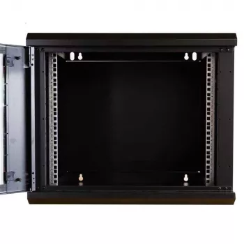IT-BUDGET TAUNUS 19 inch mrežni ormar, 12U, dubina 600 mm, staklena vrata, zaključavanje, crni