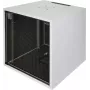 Silence Rack Office 12U 19 inch zvučno izolirani ormarić s tihim ventilatorom i staklenim vratima, 600 x 600 mm, svijetlosivi (SRO126060)
