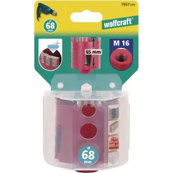 Wolfcraft 7957000 dijamantna šuplja bušilica, 68 mm