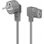 DSIT mrežni kabel Schuko na IEC C13, 2 m, sivi