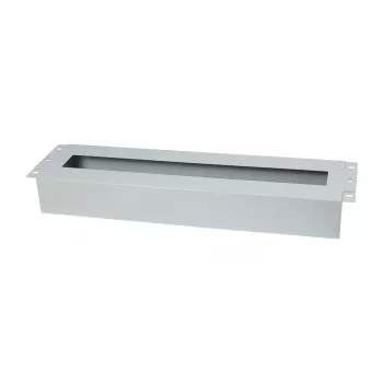 Allnet 19 inch 3U DIN panel na tračnici za automatske osigurače, dubine 61 mm, prednja montaža, svijetlosiva (ALL-S0002257)