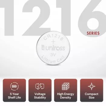 Uniross CR1216 3V litijska gumbasta ćelija, SP5 (U5CR1216)